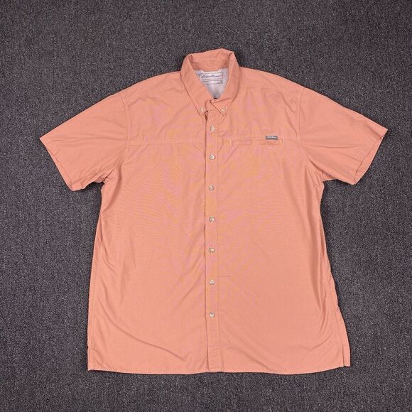Eddie Bauer Shirt Classic Fit Mens Salmon Fishing Button Shirt Size Tall XL - Picture 1 of 5
